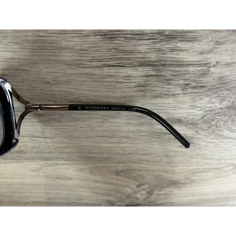 Burberry B 4068 3001/11 Black Oversized Square Sunglasses Italy 59mm